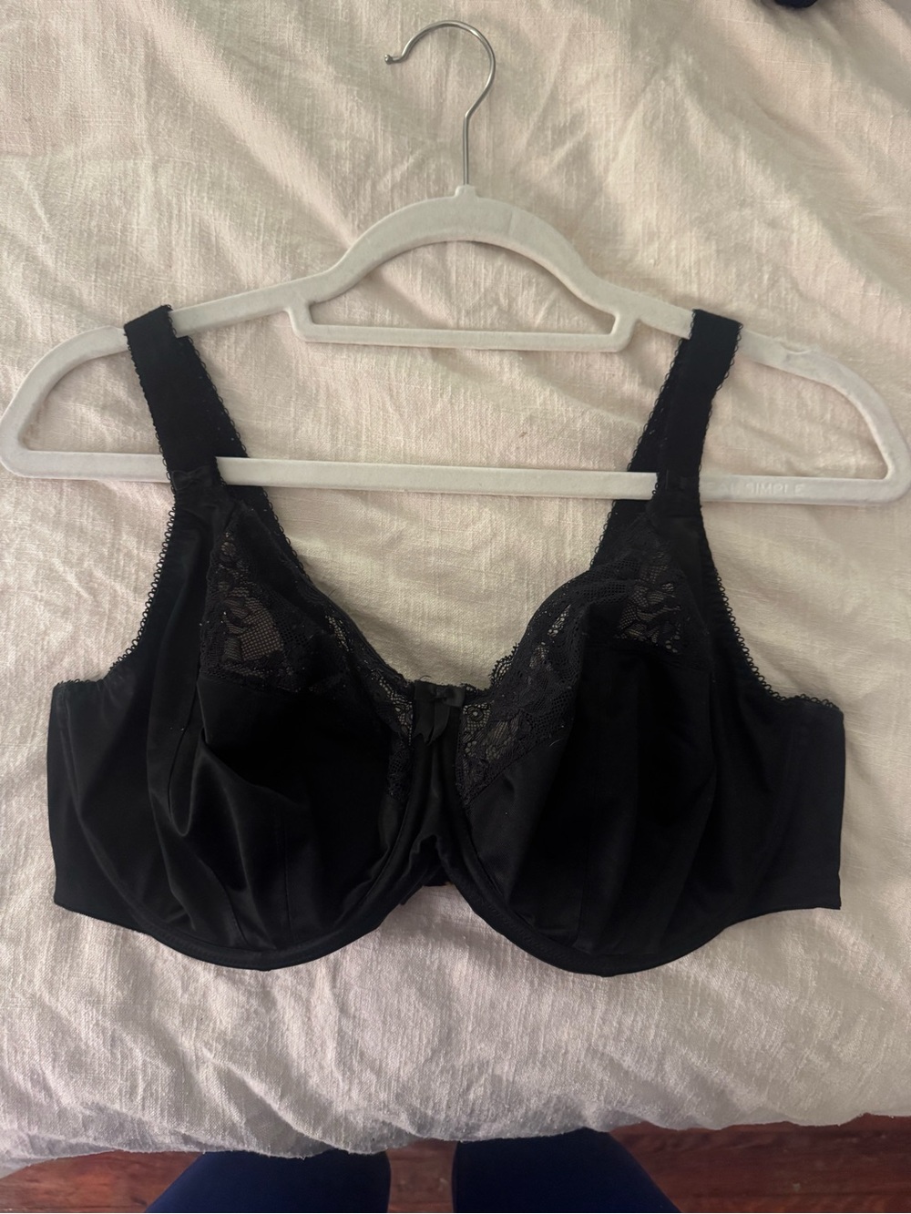 Elomi Black Lace-Panel Full Support Underwire Bra